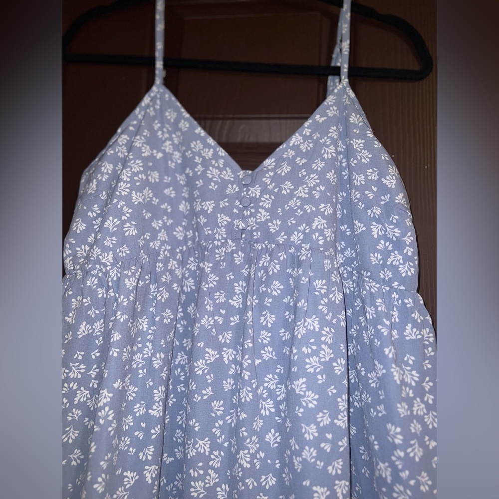 NEW IN - Elegant Blue Floral Sundress